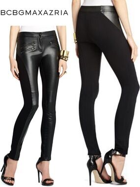BCBGMaxAzria Stephen Moto Legging
